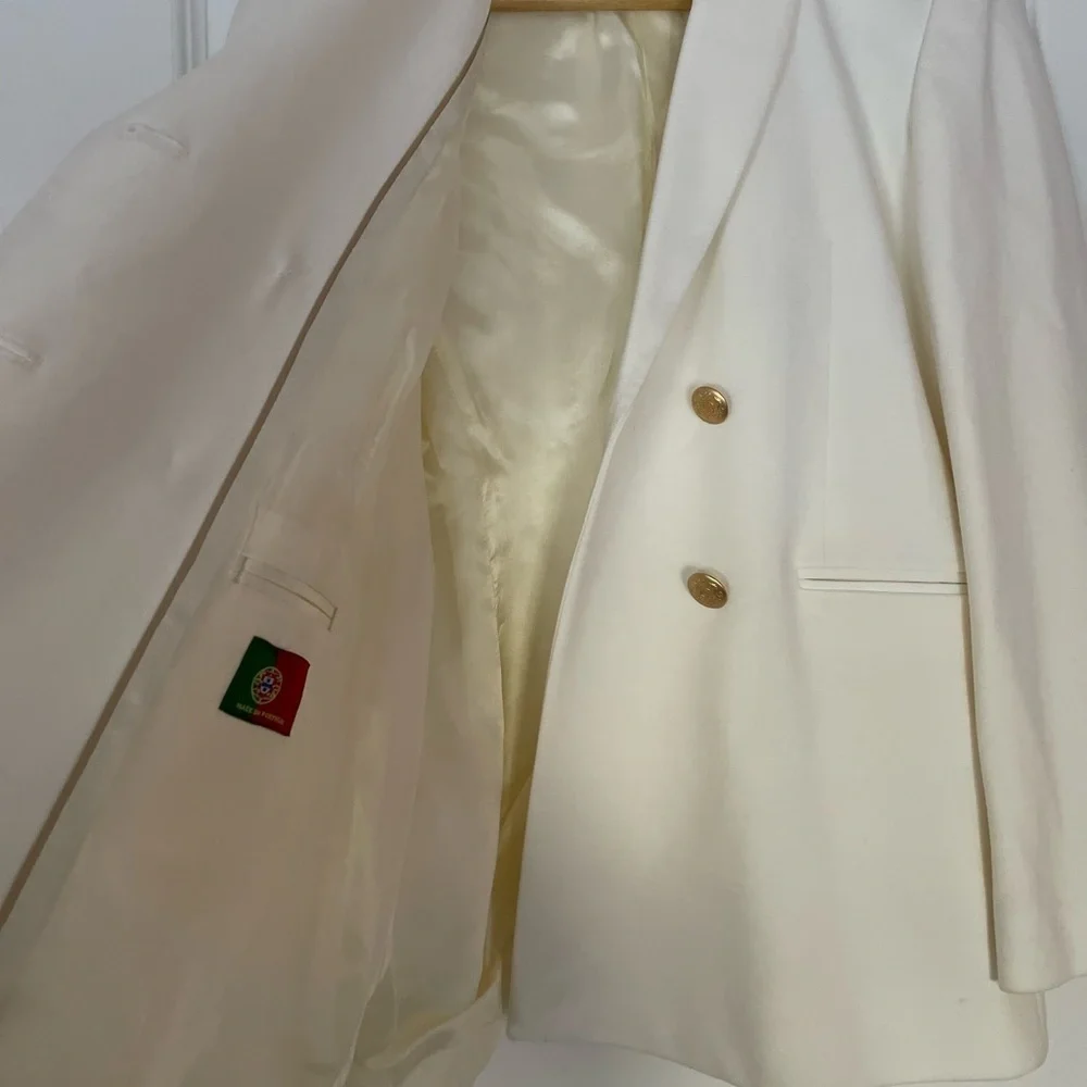 J. McLaughlin Marlowe Women's Blazer, white, size 0 - Picture 8 of 14